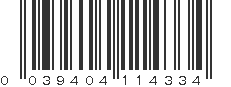 UPC 039404114334