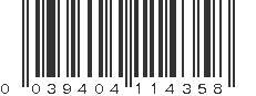 UPC 039404114358