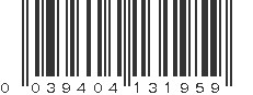 UPC 039404131959