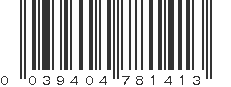 UPC 039404781413