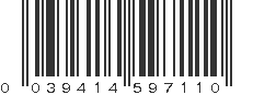 UPC 039414597110