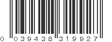 UPC 039438319927