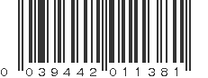 UPC 039442011381