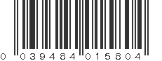 UPC 039484015804