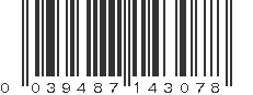 UPC 039487143078