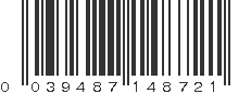 UPC 039487148721