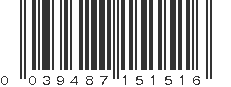 UPC 039487151516