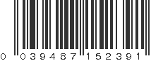 UPC 039487152391