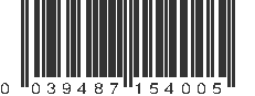 UPC 039487154005