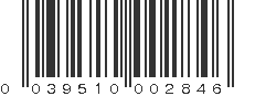 UPC 039510002846