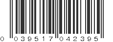 UPC 039517042395