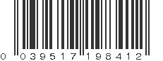 UPC 039517198412