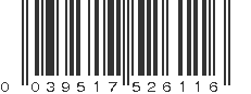 UPC 039517526116