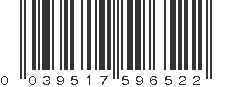 UPC 039517596522