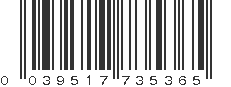 UPC 039517735365