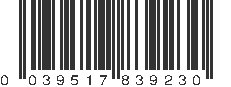 UPC 039517839230