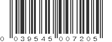 UPC 039545007205