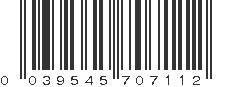 UPC 039545707112