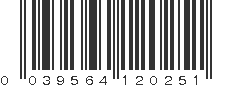 UPC 039564120251