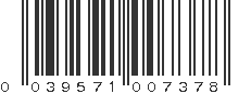 UPC 039571007378