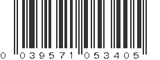 UPC 039571053405