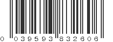 UPC 039593832606