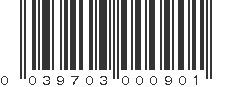 UPC 039703000901