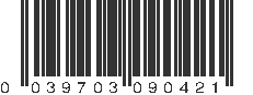 UPC 039703090421