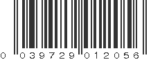 UPC 039729012056