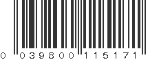 UPC 039800115171