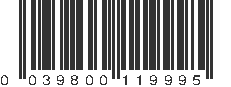 UPC 039800119995