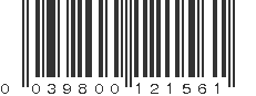 UPC 039800121561