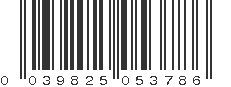 UPC 039825053786