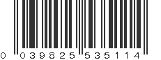 UPC 039825535114