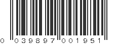 UPC 039897001951