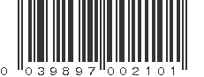 UPC 039897002101