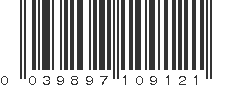 UPC 039897109121