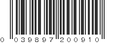 UPC 039897200910