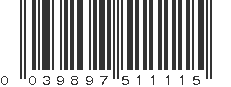 UPC 039897511115