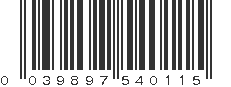 UPC 039897540115