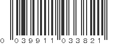 UPC 039911033821