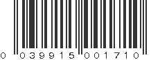 UPC 039915001710
