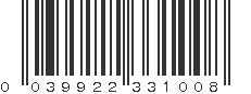 UPC 039922331008