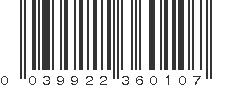 UPC 039922360107