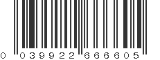 UPC 039922666605