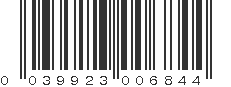 UPC 039923006844