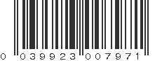 UPC 039923007971