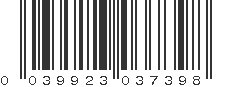 UPC 039923037398