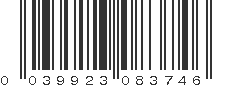 UPC 039923083746