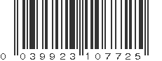 UPC 039923107725